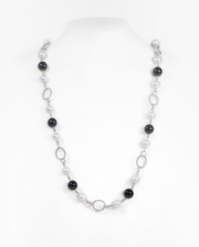 Pearl Black Onyx Necklace