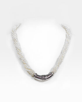 Multi Strand Seed Pearl Necklace