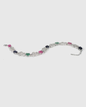 Ruby Sapphire Emerald Bracelet