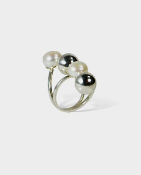 Stacked Pearl Ring