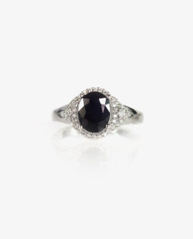 Dark Blue Sapphire Ring