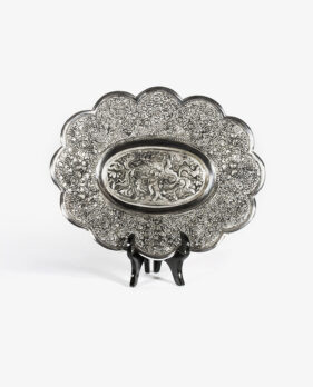 Silver Oval Fruit Tray