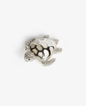 Silver Tortoise Shell Pendant