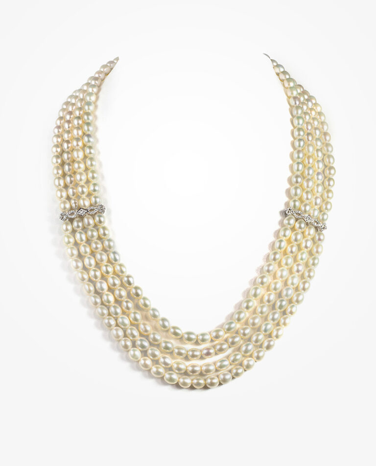 four strand pearl necklace