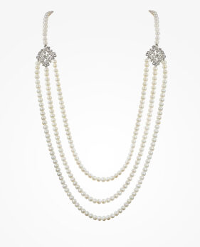 pearl cascade necklace