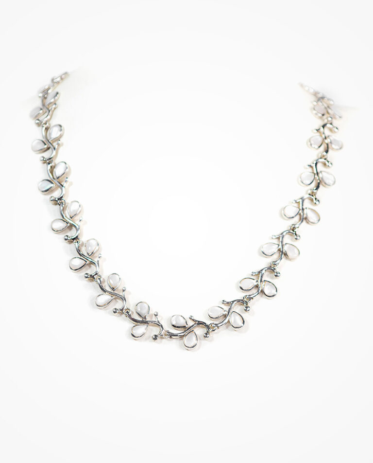 mother of pearl collar necklace