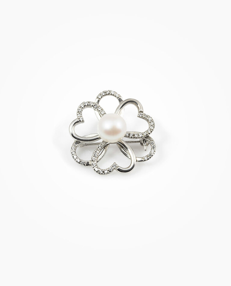 Flower Pearl Brooch
