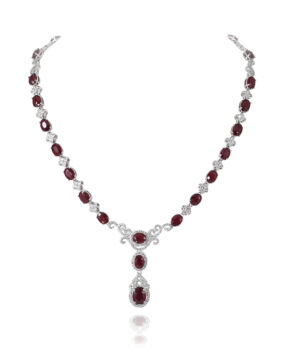 Pigeon Blood Ruby Necklace