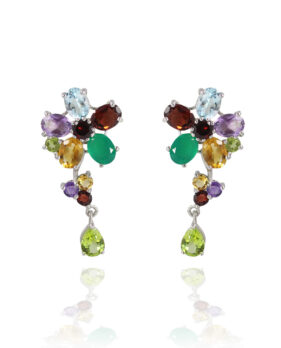 Multicolor Gemstone Earrings