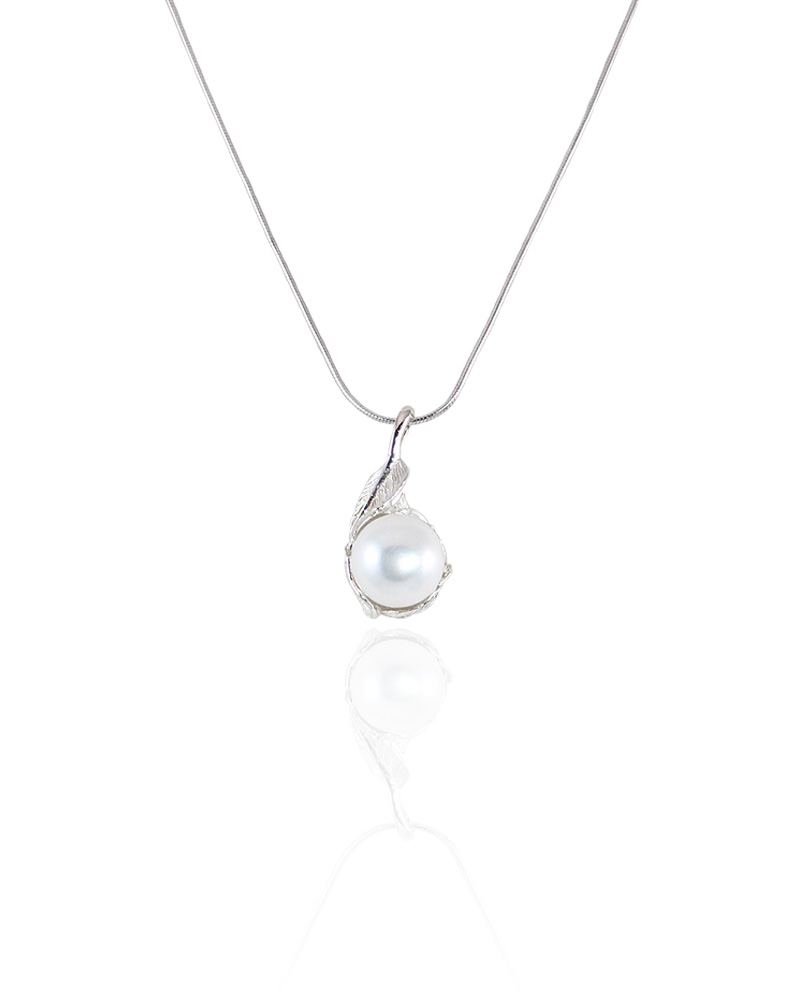 Pearl Pendant Necklace In Silver With Initial By Claudette Worters |  notonthehighstreet.com