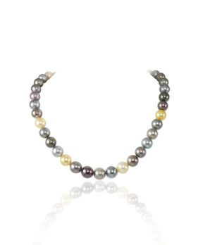 Golden South Sea Multicolor Pearl Necklace