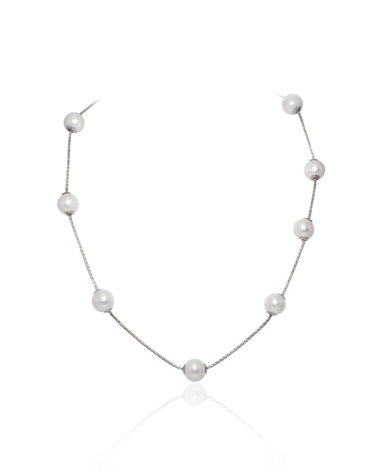 Stationed Cultured Pearl Necklace