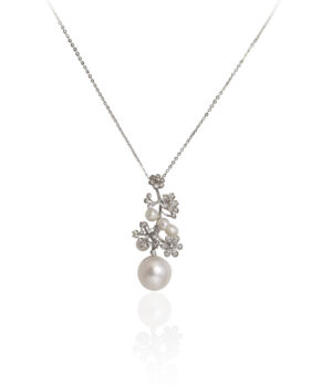 Baroque Pearl Blossom Necklace