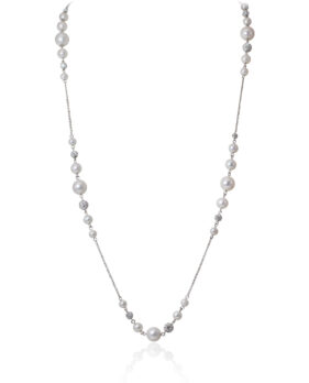 Stationed Pearl Necklace