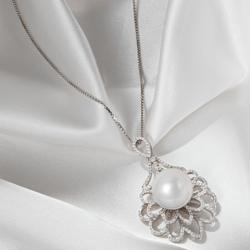 Dinny Hall Freshwater Pearl Pendant Necklace, Silver at John Lewis &  Partners