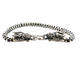 Chunky Silver Dragon Bracelet