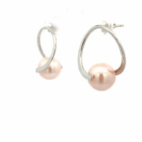 Freshwater Cultured Pearl Hoop Earrings
